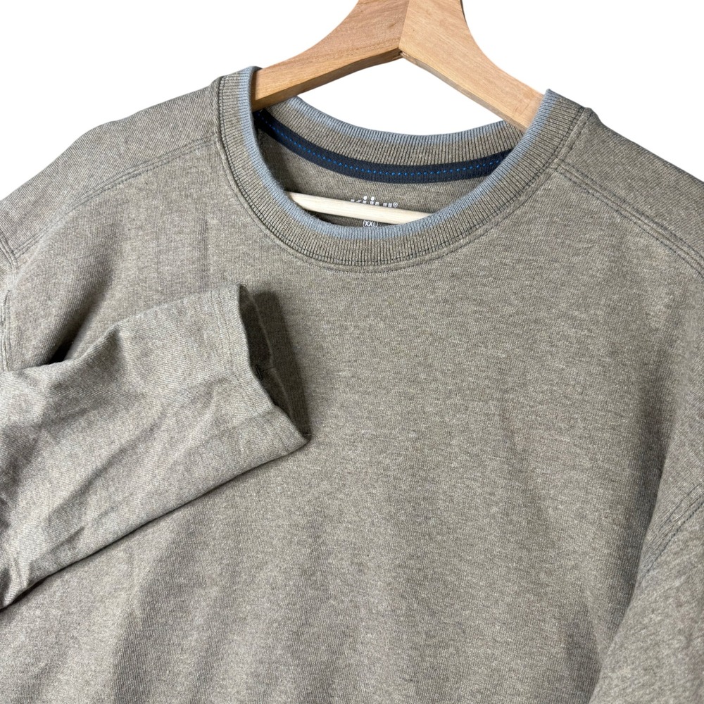 KUHL Wildfibre Organic Cotton Long Sleeve Pullover Shirt Olive Green Mens XXL